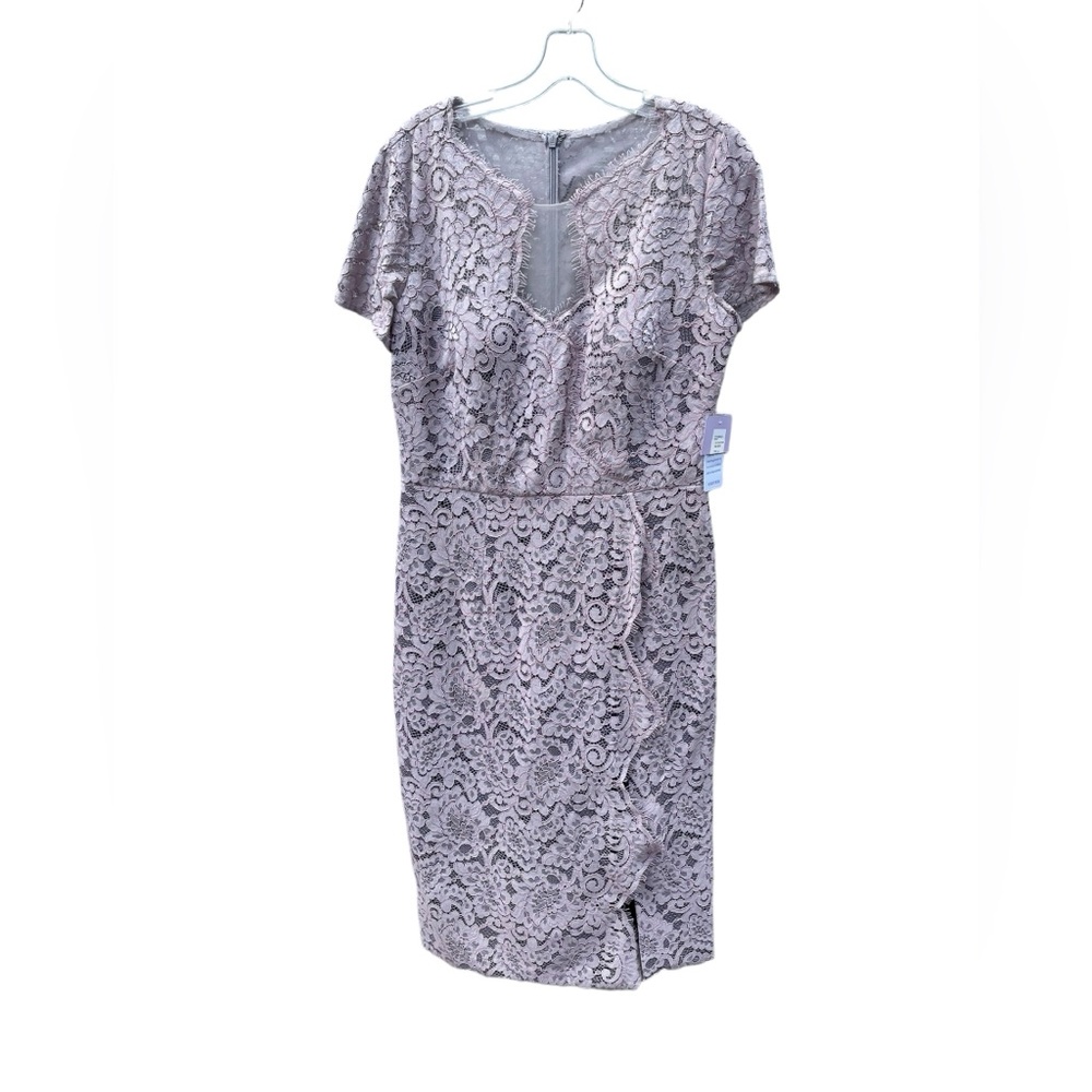 J S‎ Collection Gray lavendar Lace New with Tags Dress